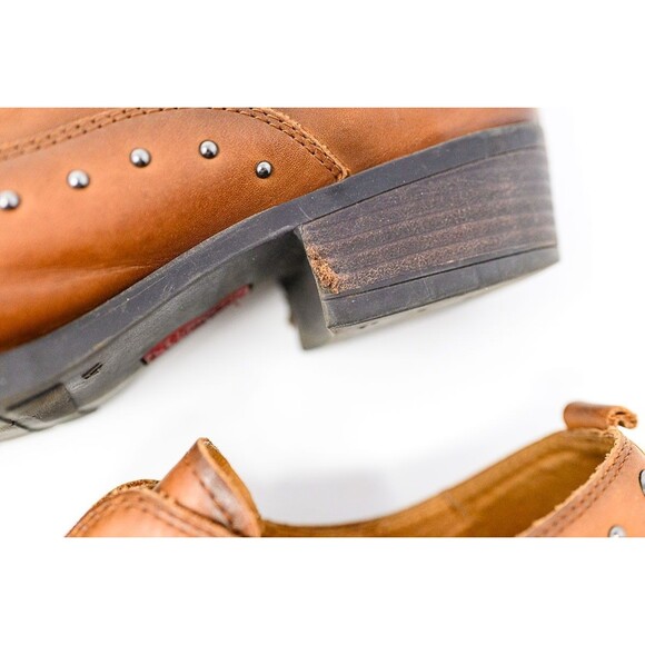 Pikolino's womens ankle bootie boots shoes 41 9.5/10 brown studs - Picture 4 of 13